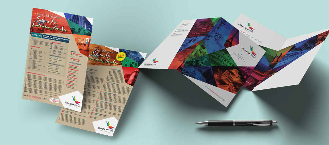 Daniel Rios Oquendo - Portafolio - Conexión Tour - Carpeta y Flyers