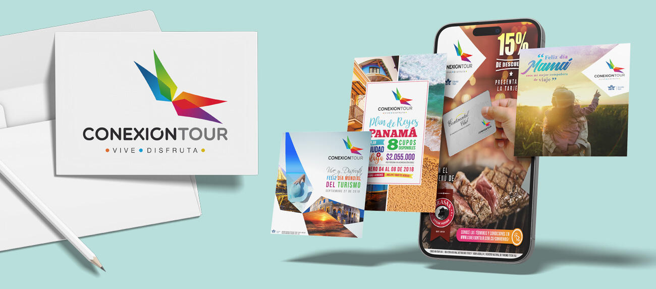 Daniel Rios Oquendo - Portafolio - Conexión Tour - Logo y diferentes diseños